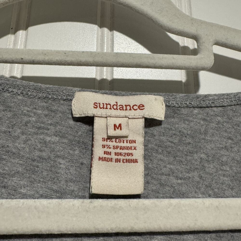 Sundance Gray Vanessa Surplice Wrap Top Size Medium - Picture 3 of 4
